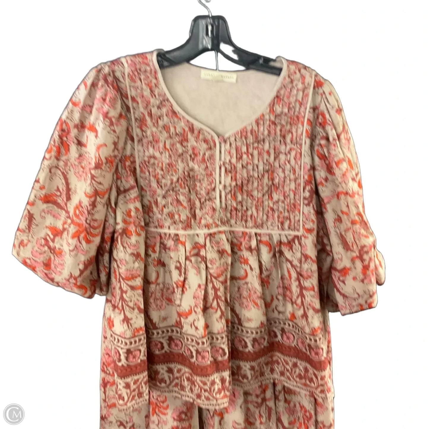 Skirt Set 2pc By FARMERS MARKET In Red & Tan, Size: M