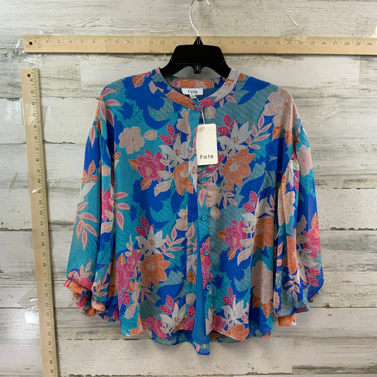 Blue Blouse Long Sleeve Fate, Size S