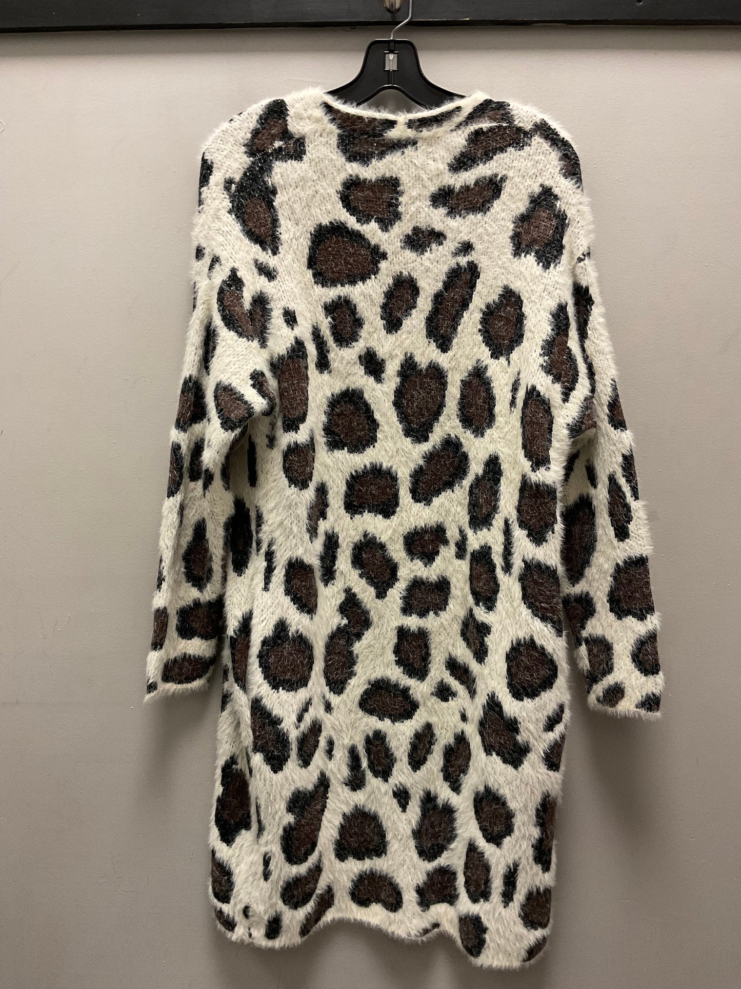 Sweater Cardigan By She + Sky In Animal Print, Size: Onesize