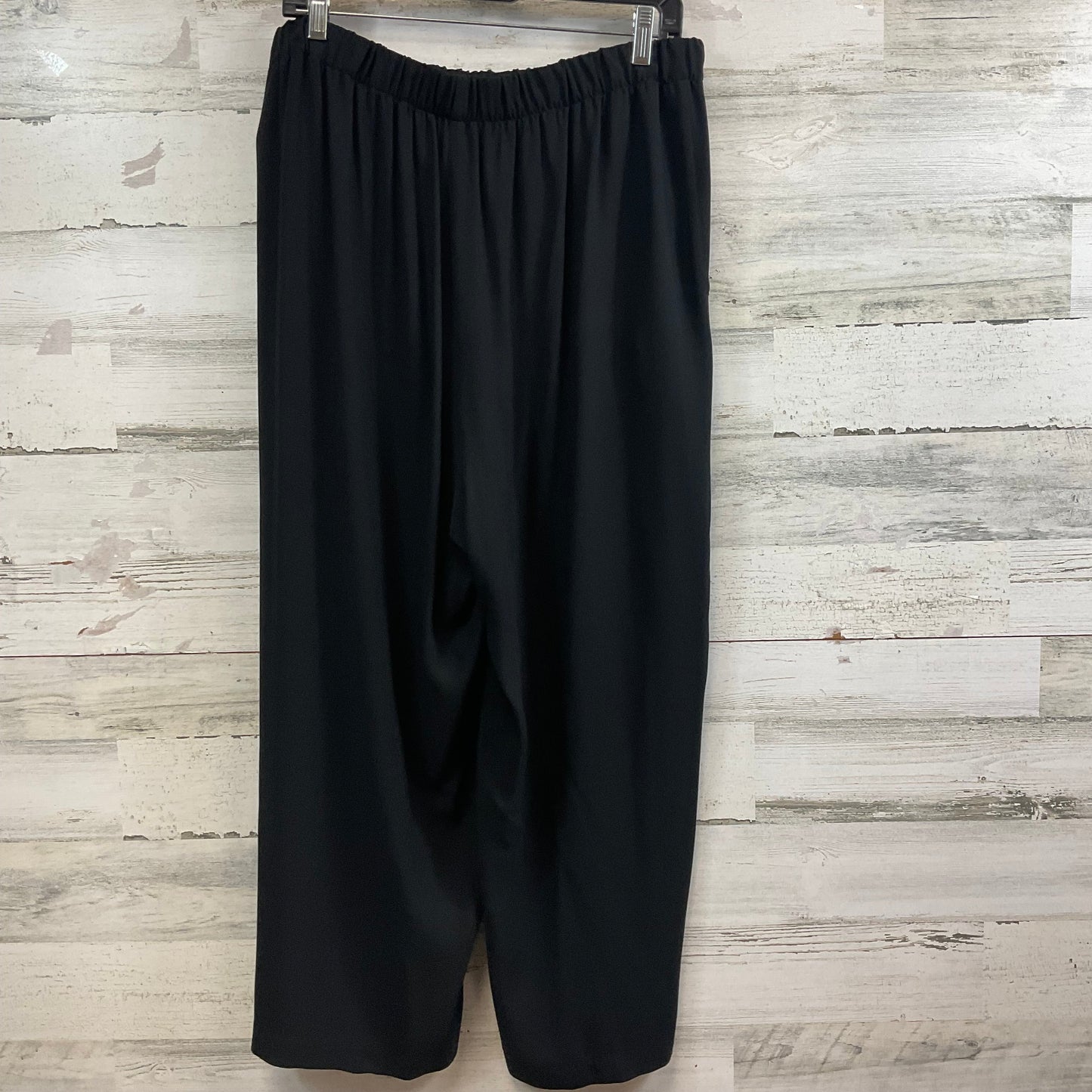 Pants Wide Leg By Eileen Fisher In Black, Size: L