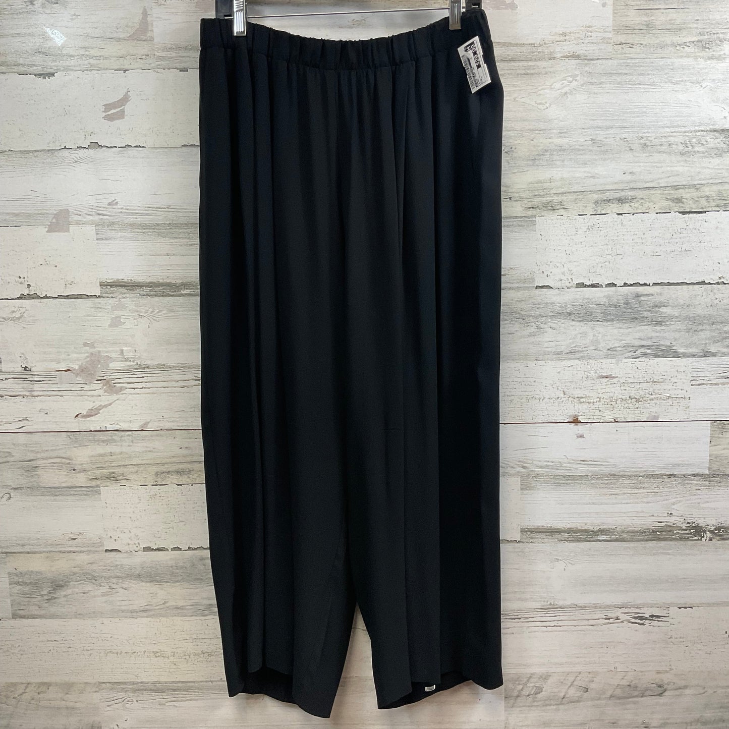 Pants Wide Leg By Eileen Fisher In Black, Size: L