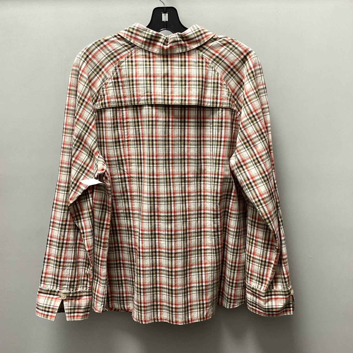 Blouse Long Sleeve By Pendleton In Cream, Size: Xl