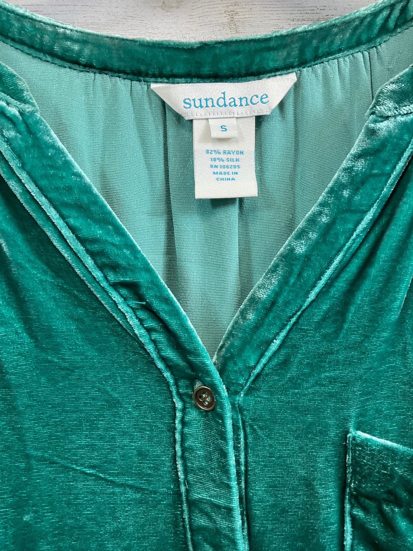 Blouse Long Sleeve By Sundance In Green, Size: S