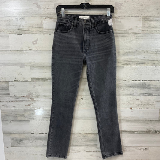 Jeans Skinny By Abercrombie And Fitch In Black Denim, Size: 2