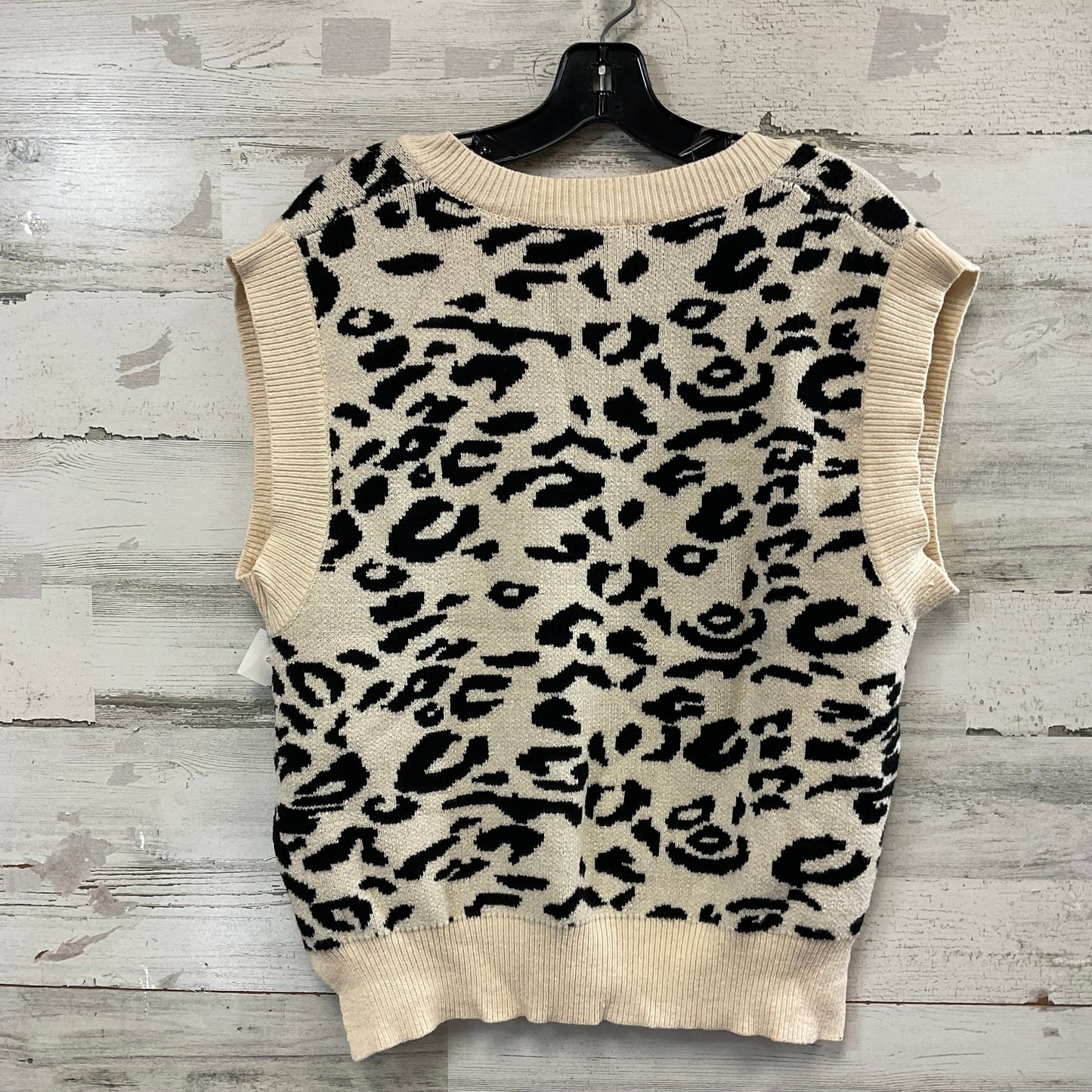 Vest Sweater By Entro In Cream, Size: S