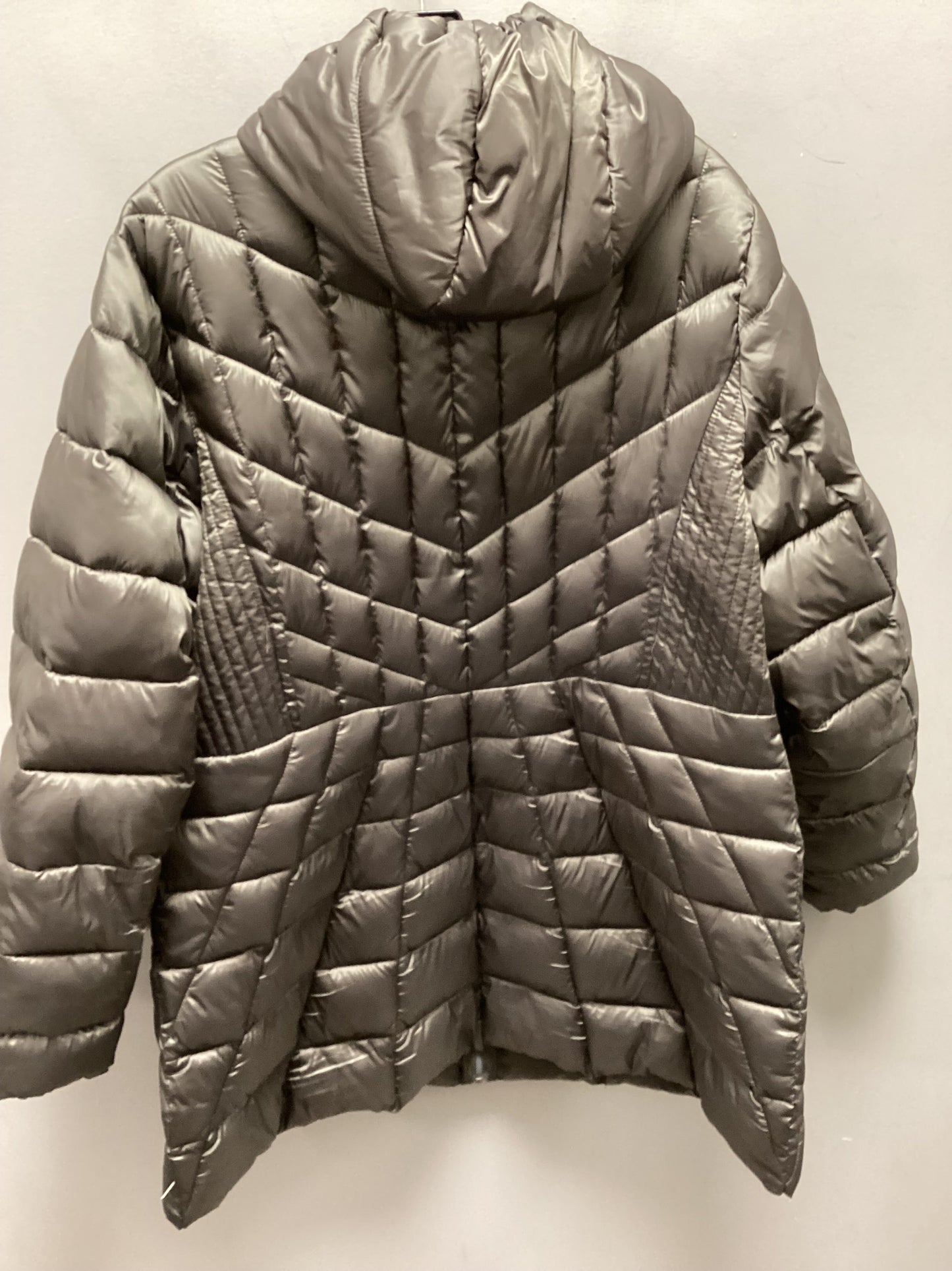 Coat Puffer & Quilted By Lane Bryant In Grey, Size: 18