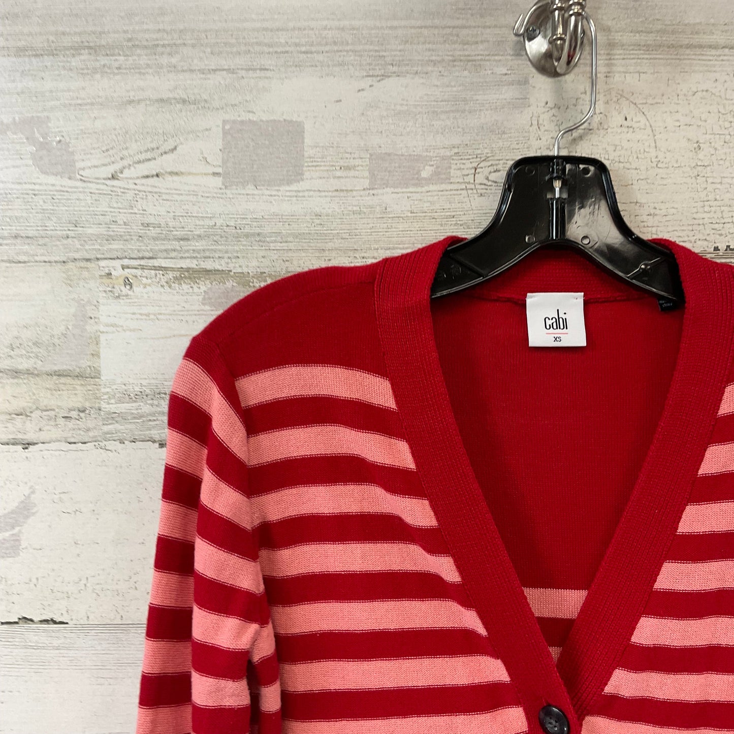 Sweater Cardigan By Cabi In Red, Size: Xs