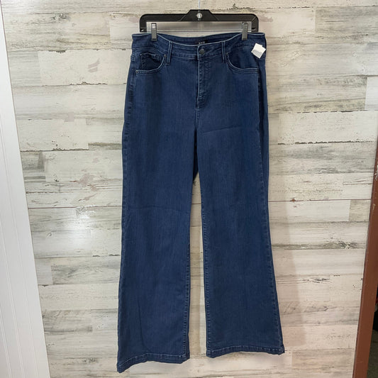 Jeans Wide Leg By Not Your Daughters Jeans In Blue Denim, Size: 12