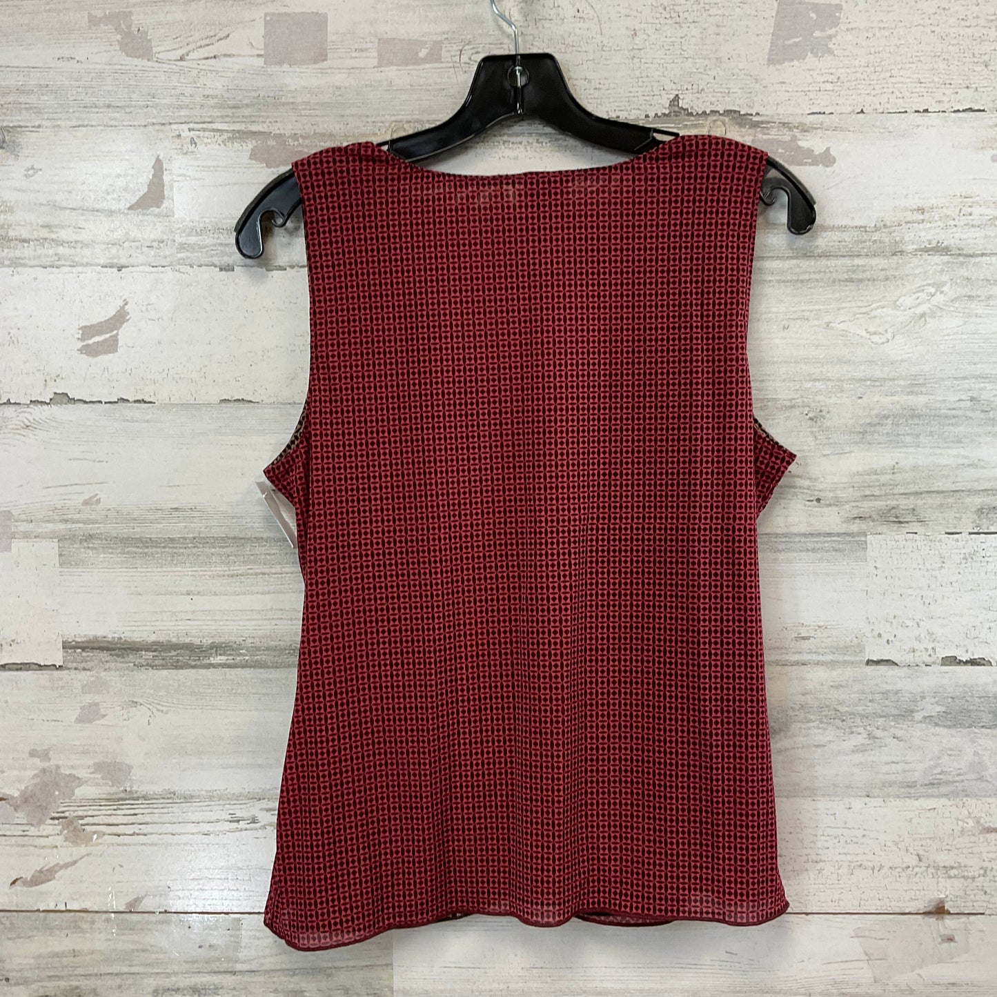 Top Sleeveless By Cabi In Red, Size: M