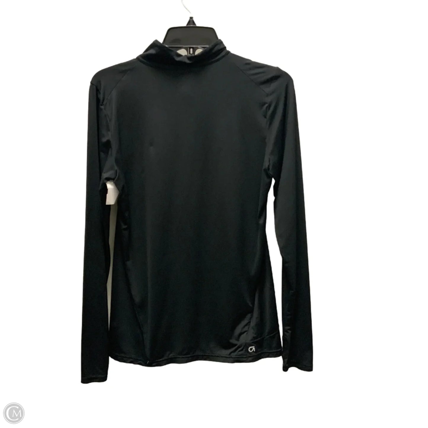 Athletic Top Long Sleeve Collar By Gapfit In Black, Size: M