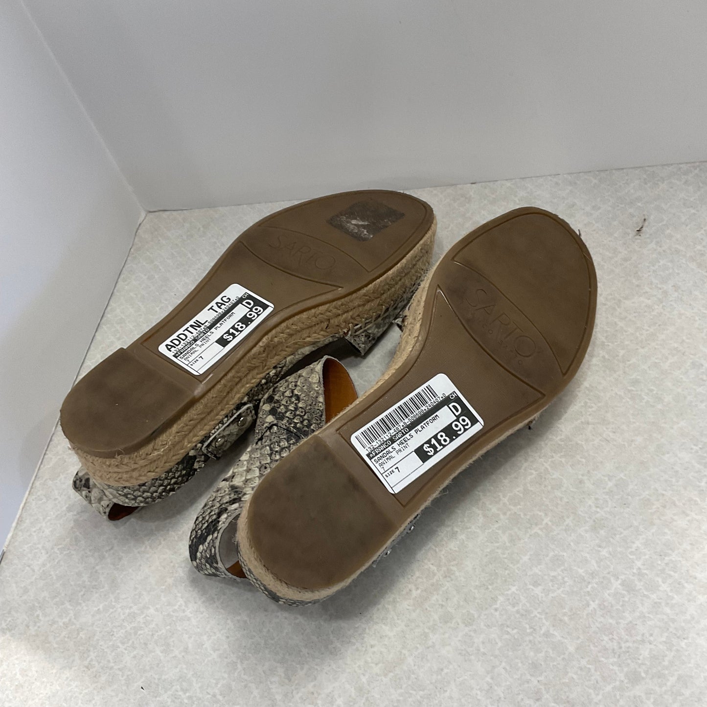 Sandals Heels Platform By Franco Sarto  Size: 7