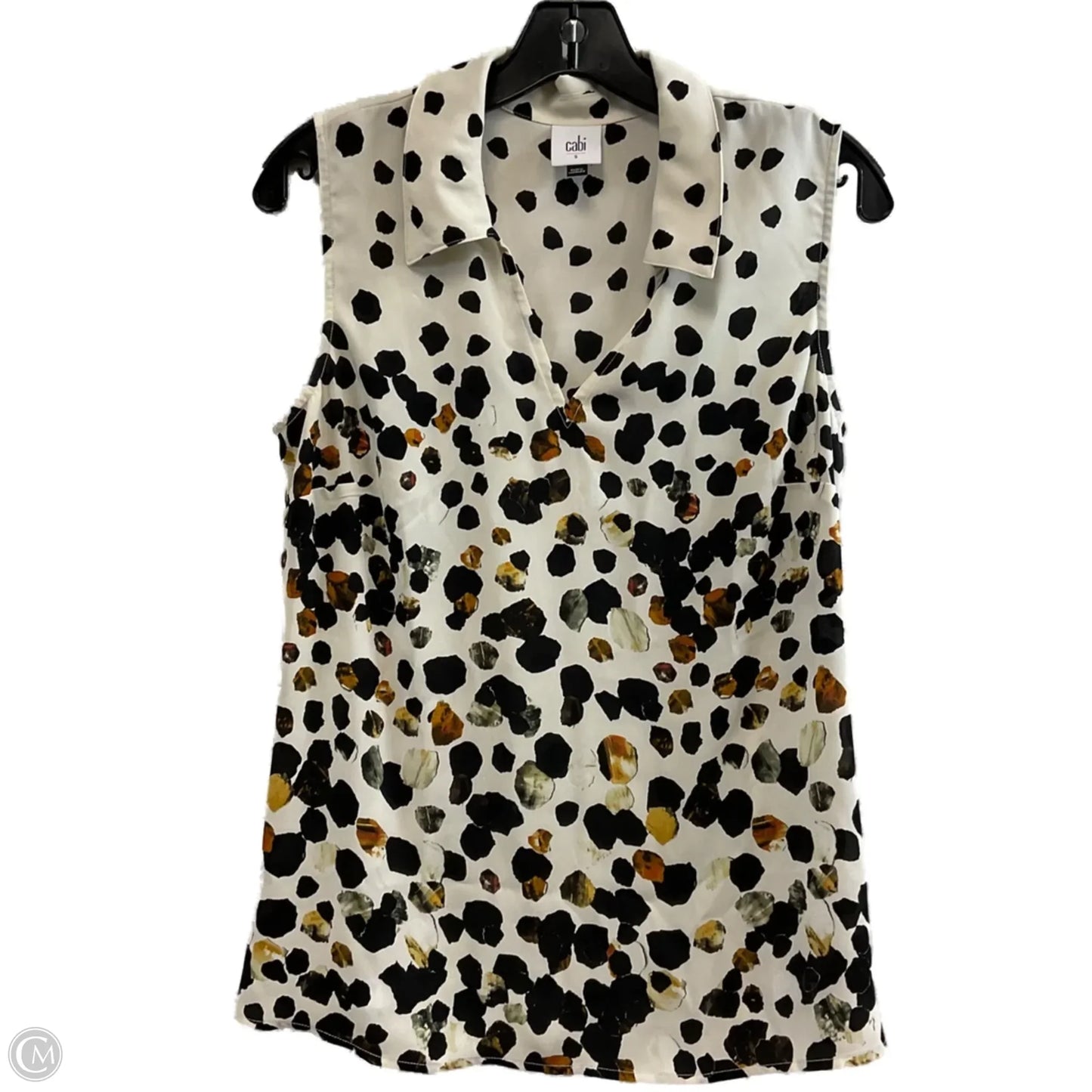 Top Sleeveless By Cabi In Cream, Size: S