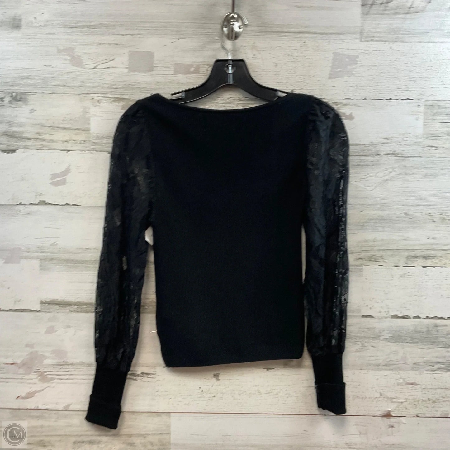 Top Long Sleeve By Anthropologie In Black, Size: Xxs