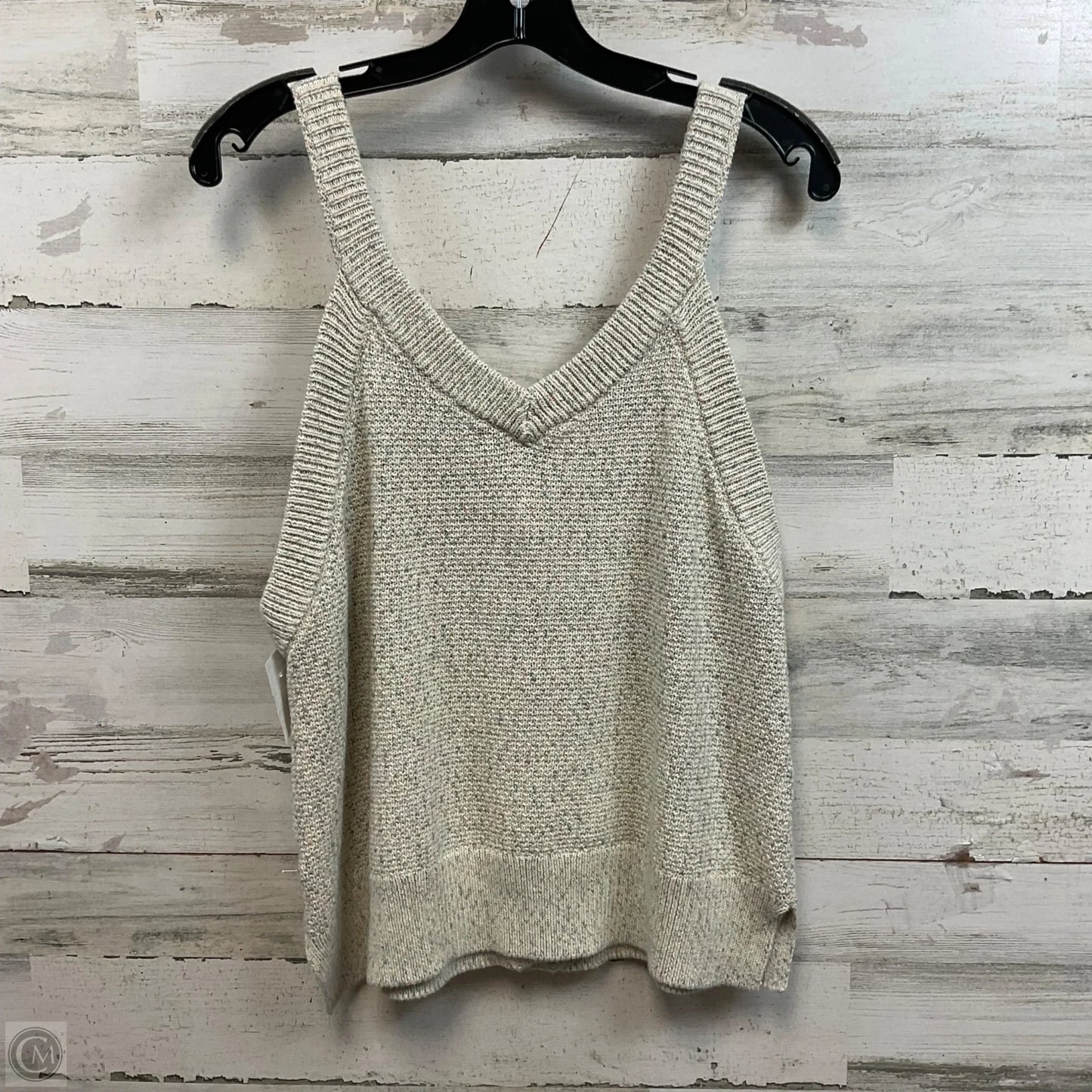 Top Sleeveless By Madewell In Cream, Size: L