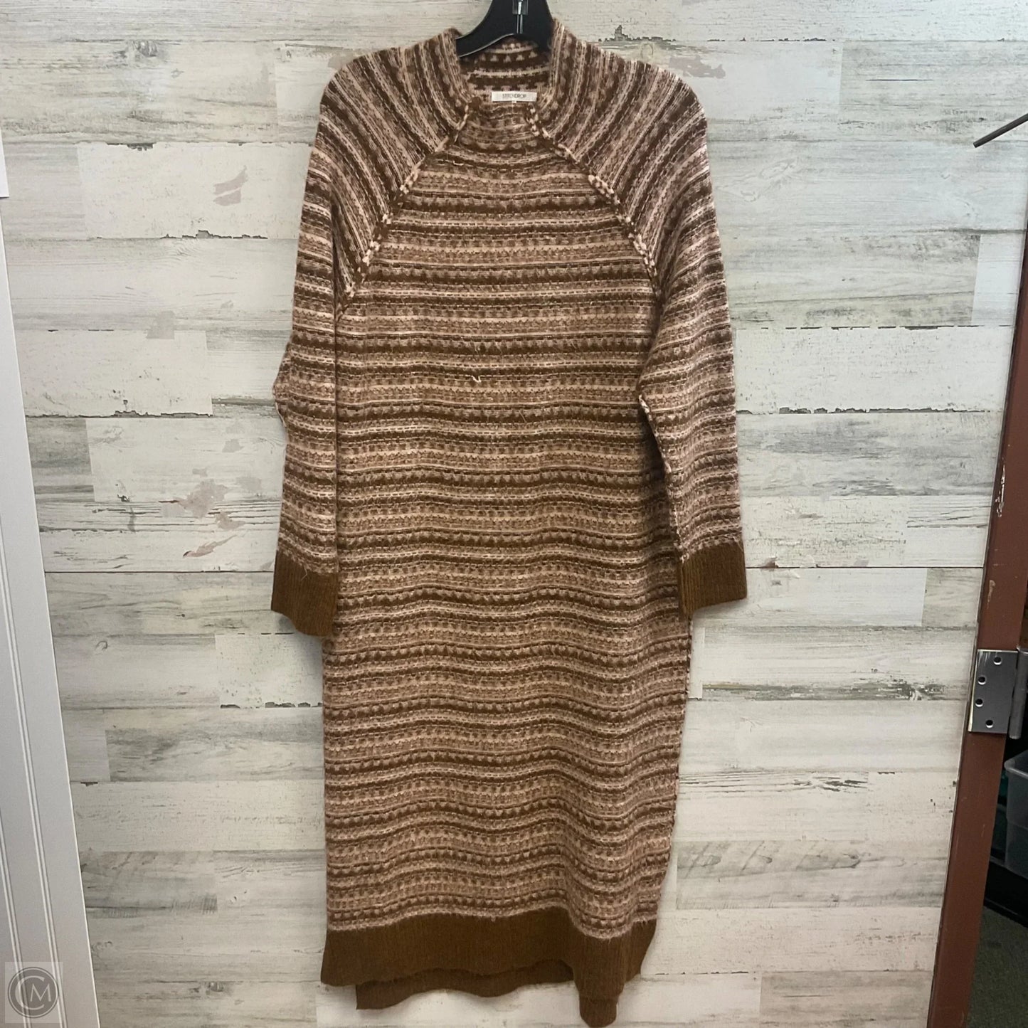 Dress Sweater By STOTCH DROP In Brown, Size: Xs