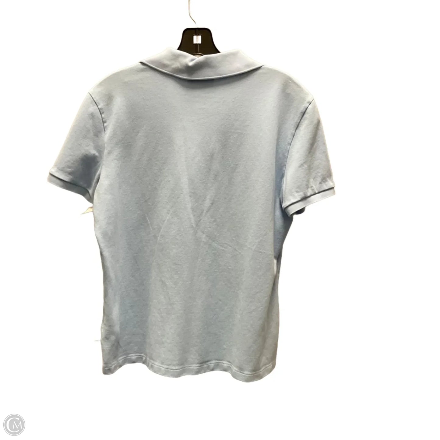 Top Short Sleeve By Lacoste In Blue, Size: S