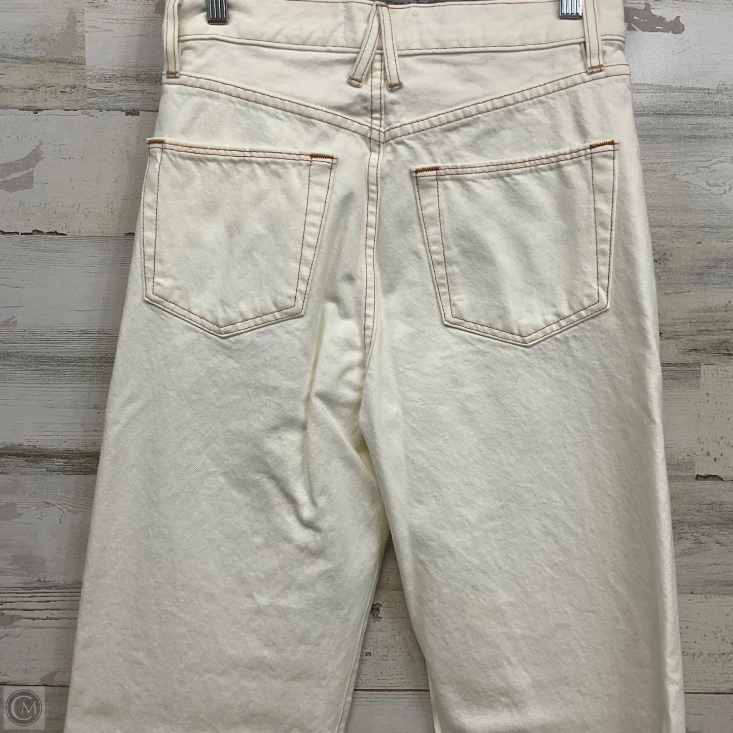 Jeans Wide Leg By Cma In White Denim, Size: 4