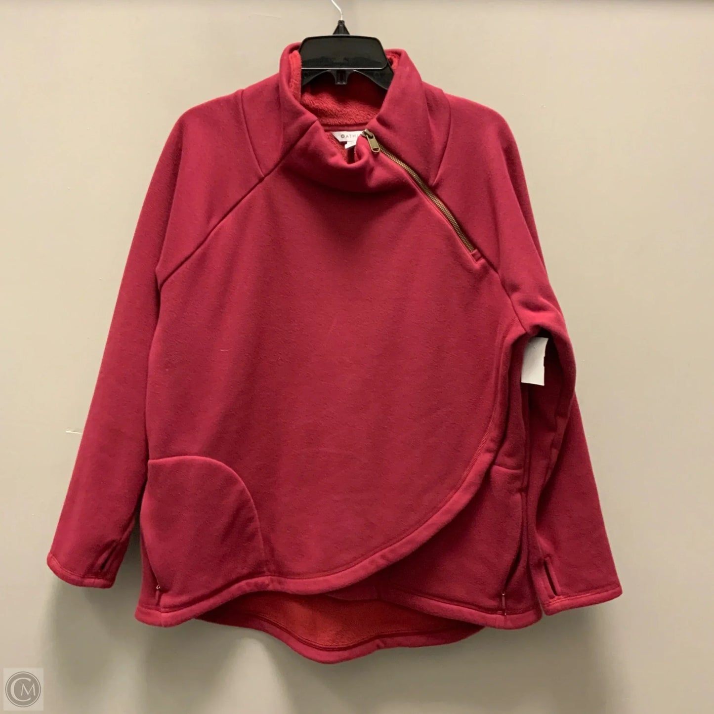 Sweatshirt Collar By Athleta In Red, Size: Xl