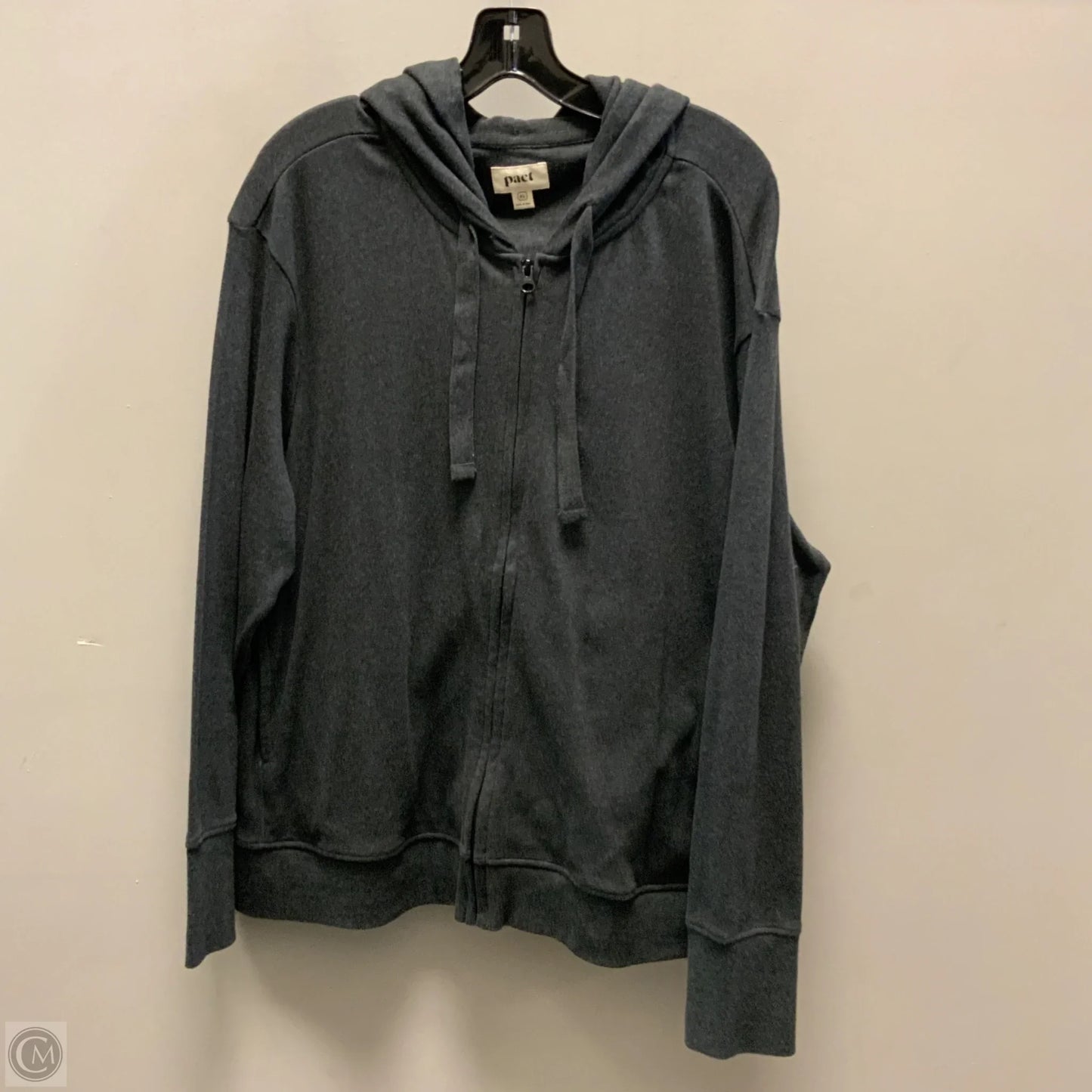 Athletic Jacket By Pact In Grey, Size: Xl