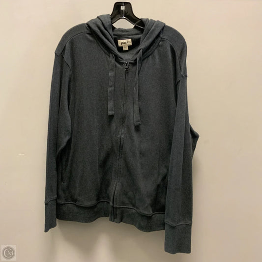 Athletic Jacket By Pact In Grey, Size: Xl