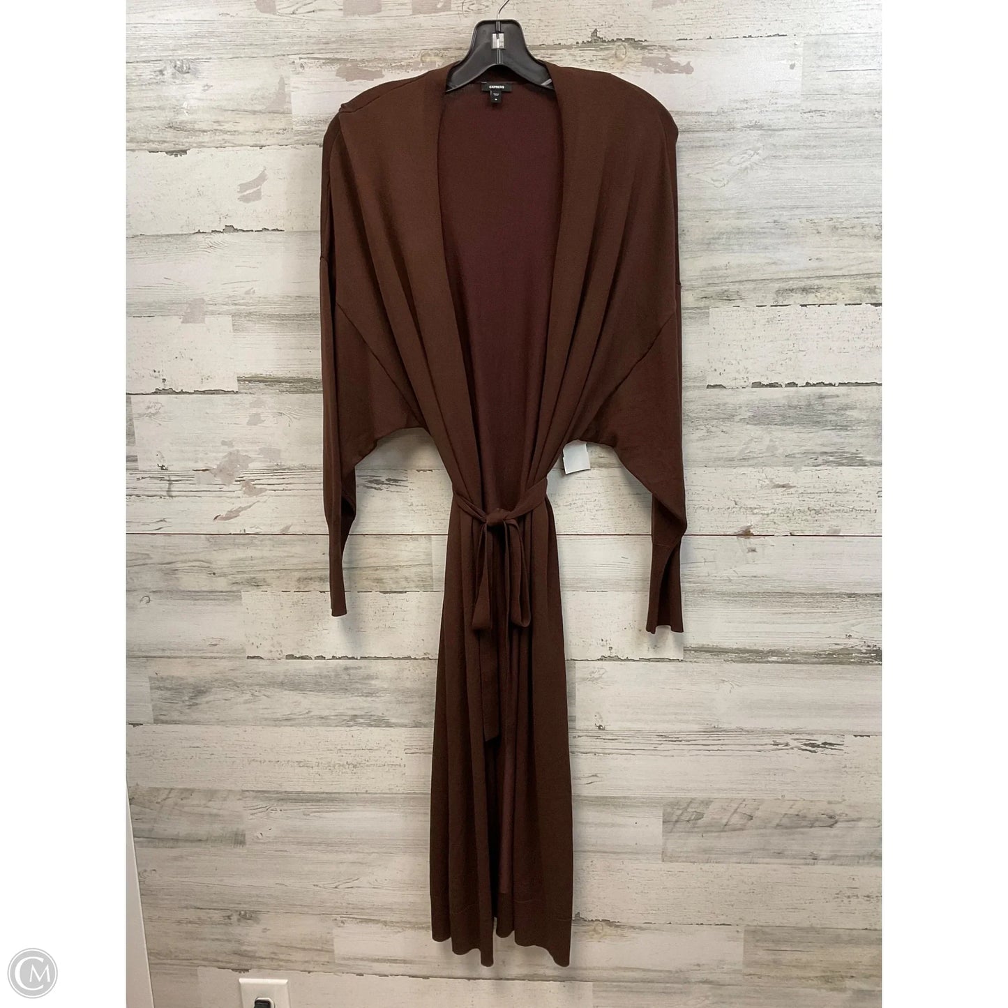 Cardigan By Express In Brown, Size: M