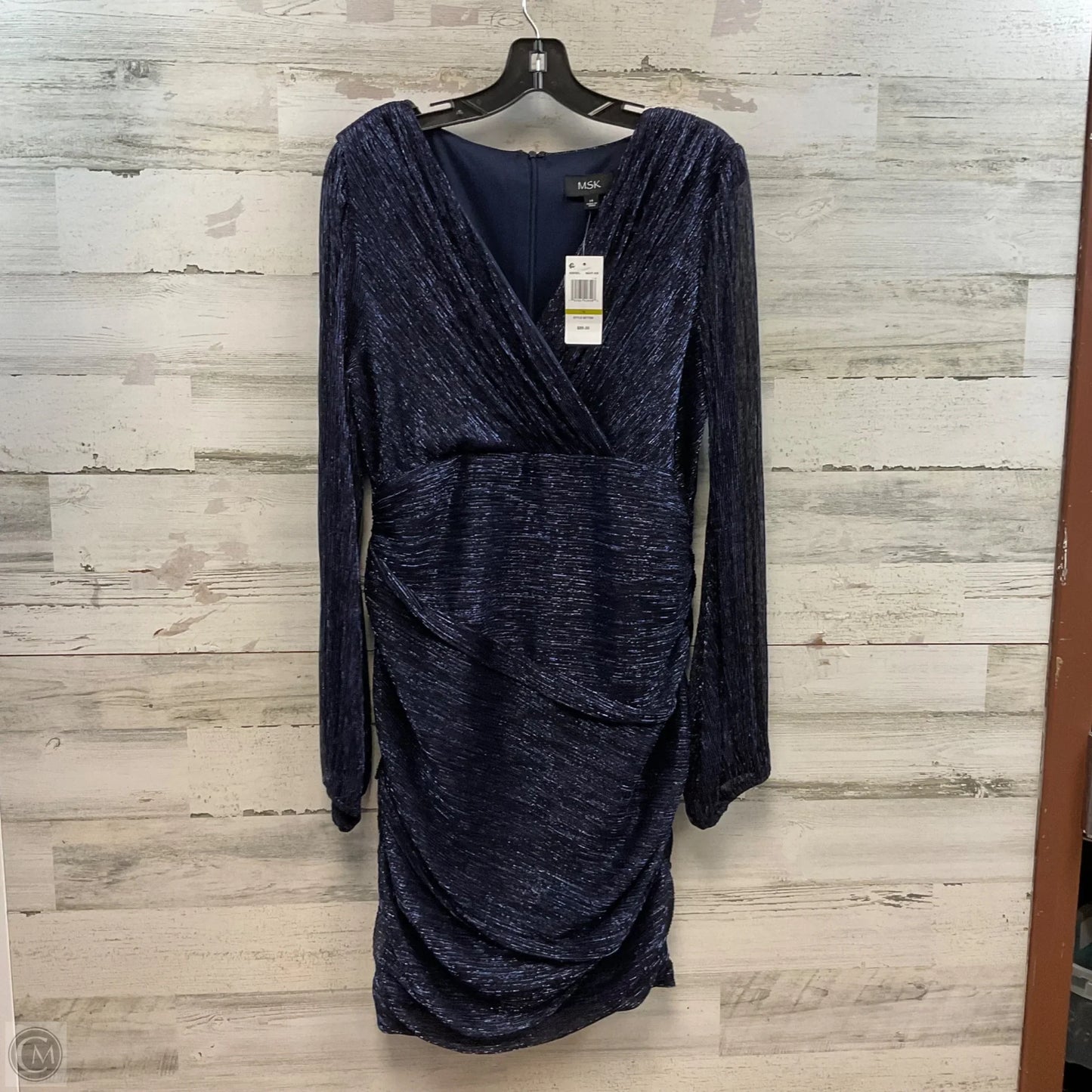 Dress Party Midi By Msk In Blue, Size: L