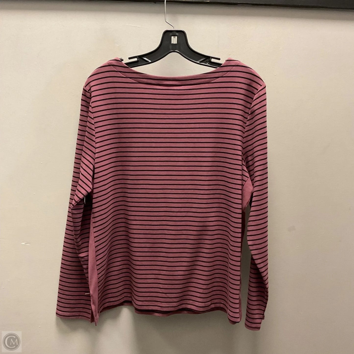 Top Long Sleeve Basic By Chicos In Pink, Size: L