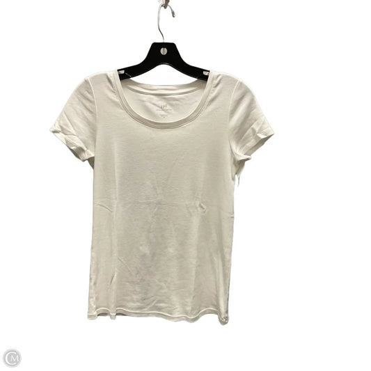 Top Short Sleeve Basic By J. Jill In White, Size: Xs