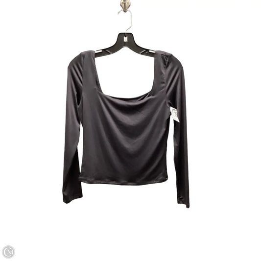 Top Long Sleeve By The Workshop In Grey, Size: L