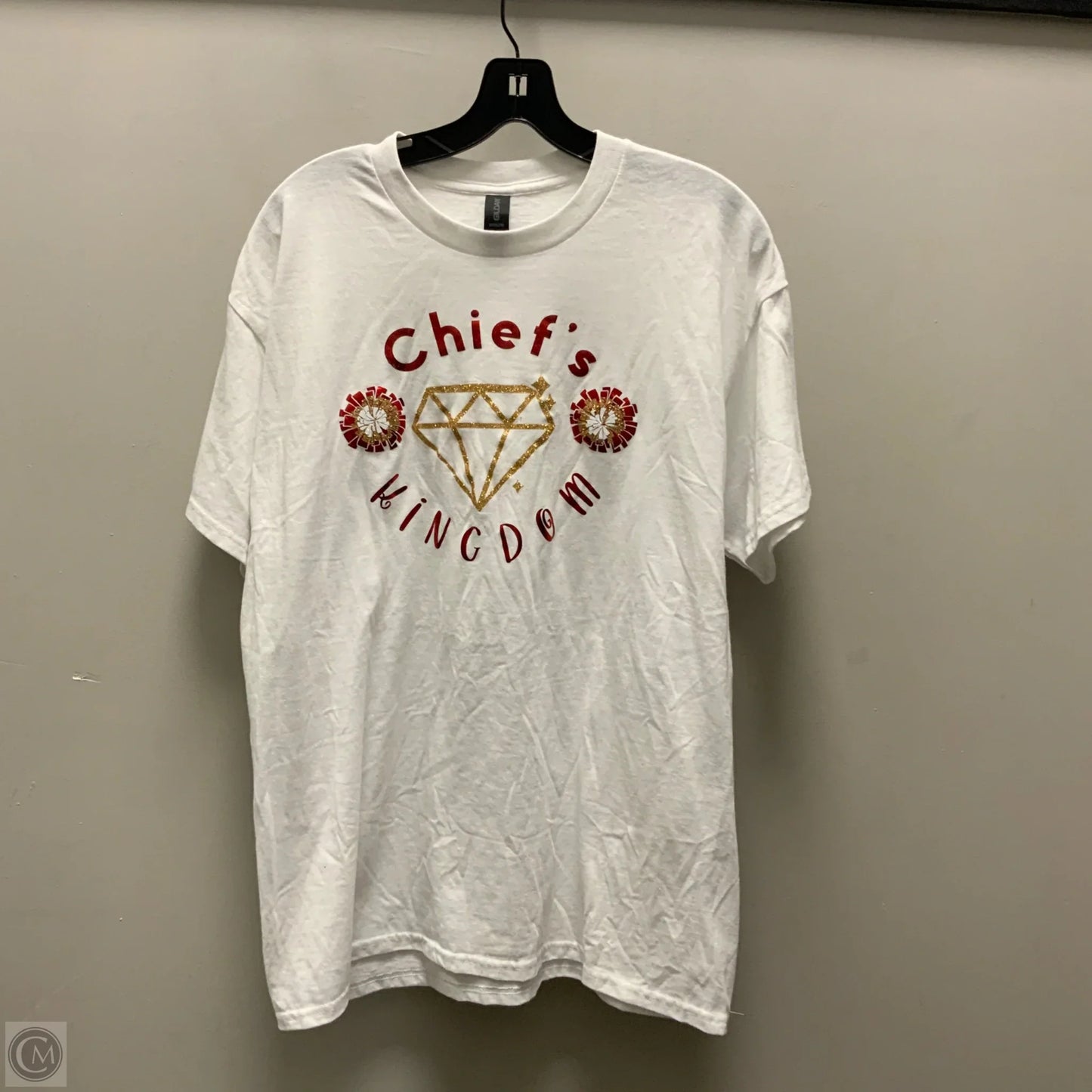 Top Short Sleeve Basic By Gildan In White, Size: L