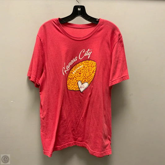 Top Short Sleeve Basic By Clothes Mentor In Red, Size: L