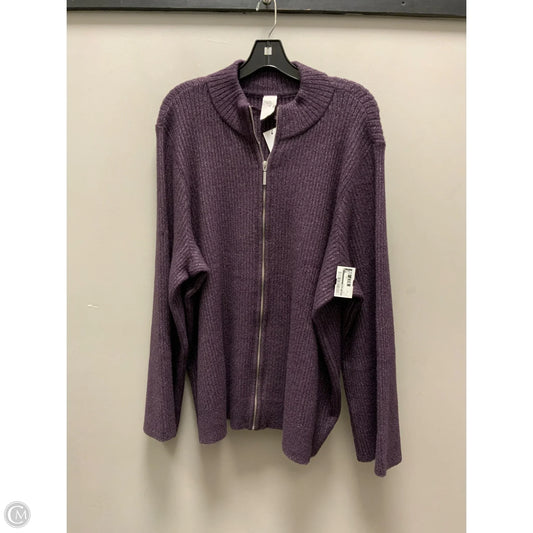 Jacket Fleece By Livi Active In Purple, Size: 4x