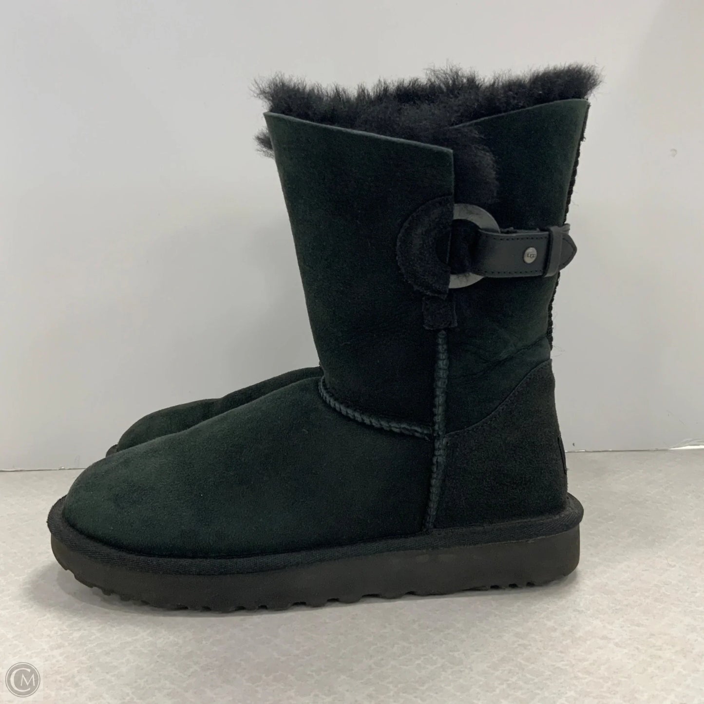 Boots Ankle Flats By Ugg In Black, Size: 7