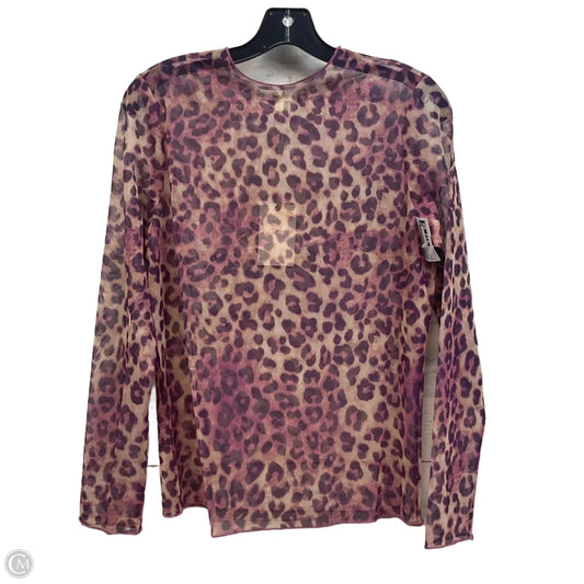 Top Long Sleeve By Easel In Pink, Size: L