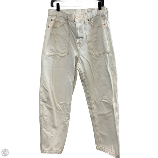Jeans Wide Leg By Gap In White, Size: 12