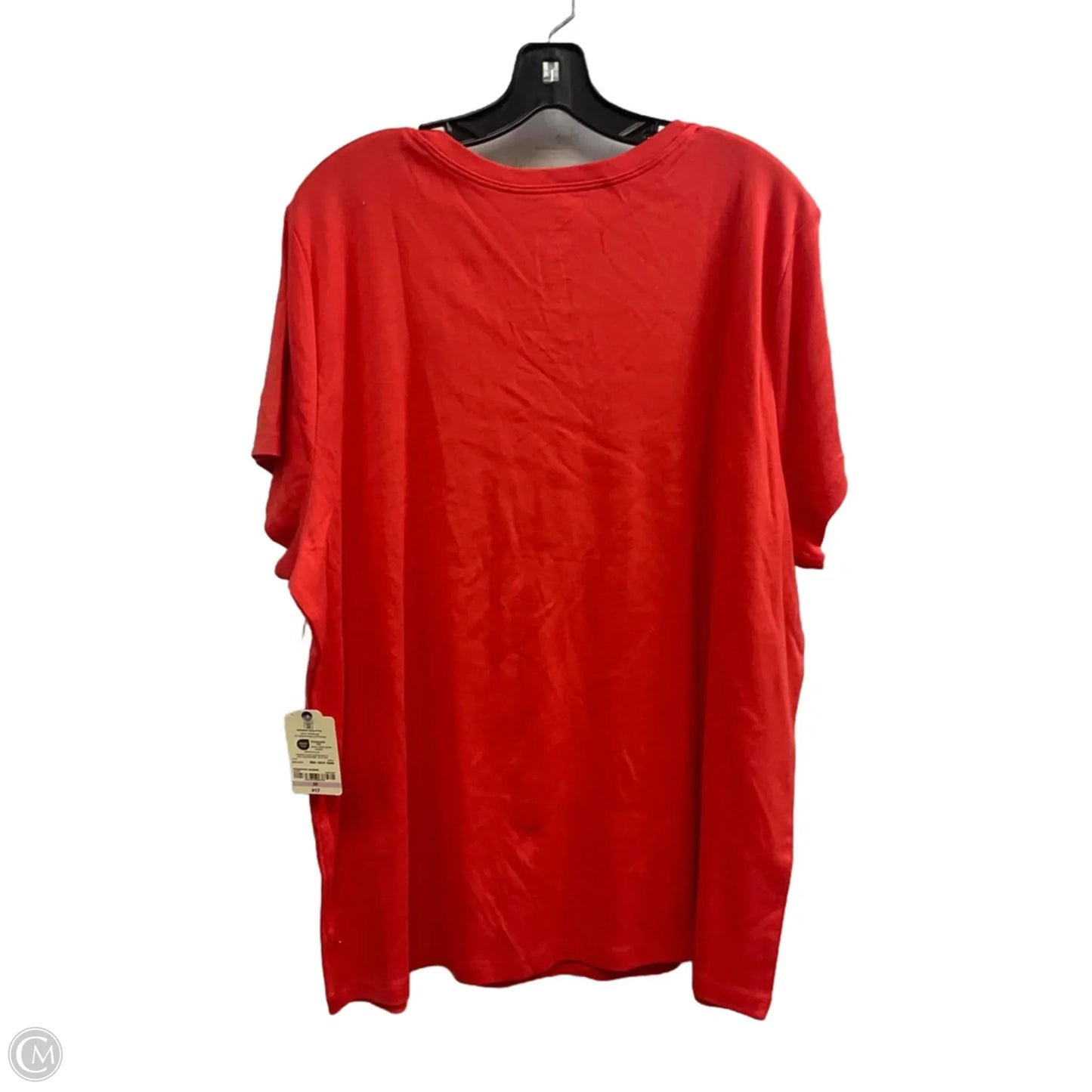Top Short Sleeve Basic By St Johns Bay In Orange, Size: 3x