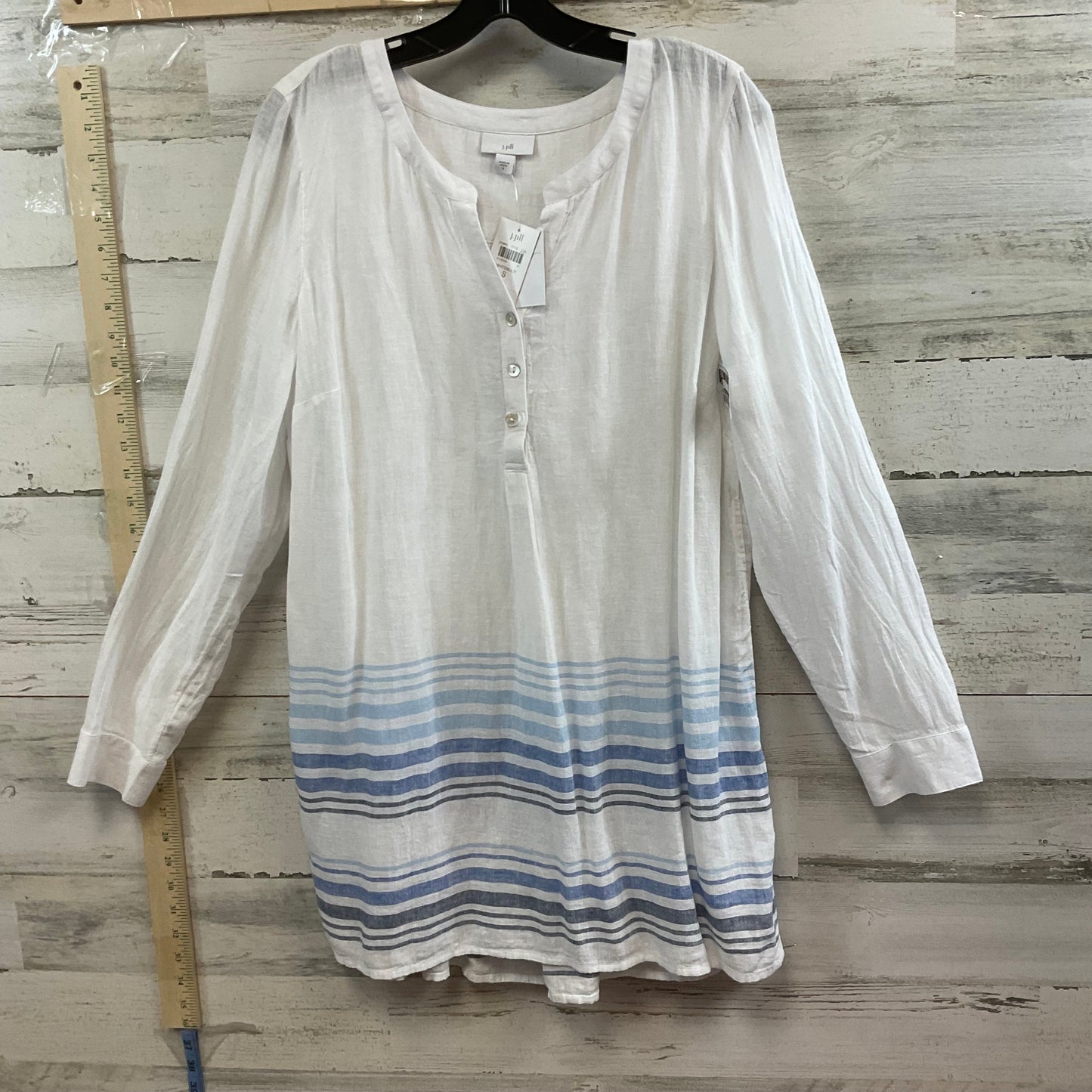 White Tunic Long Sleeve J. Jill, Size S