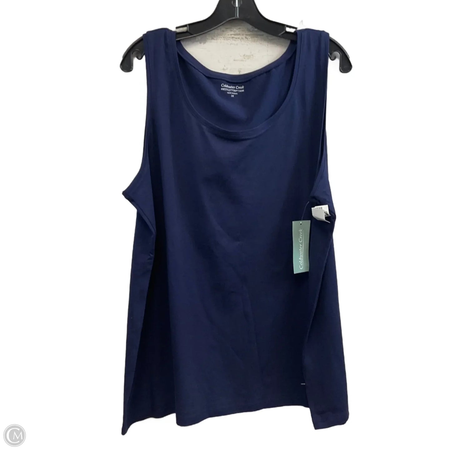 Top Sleeveless Basic By Coldwater Creek In Navy, Size: 3x