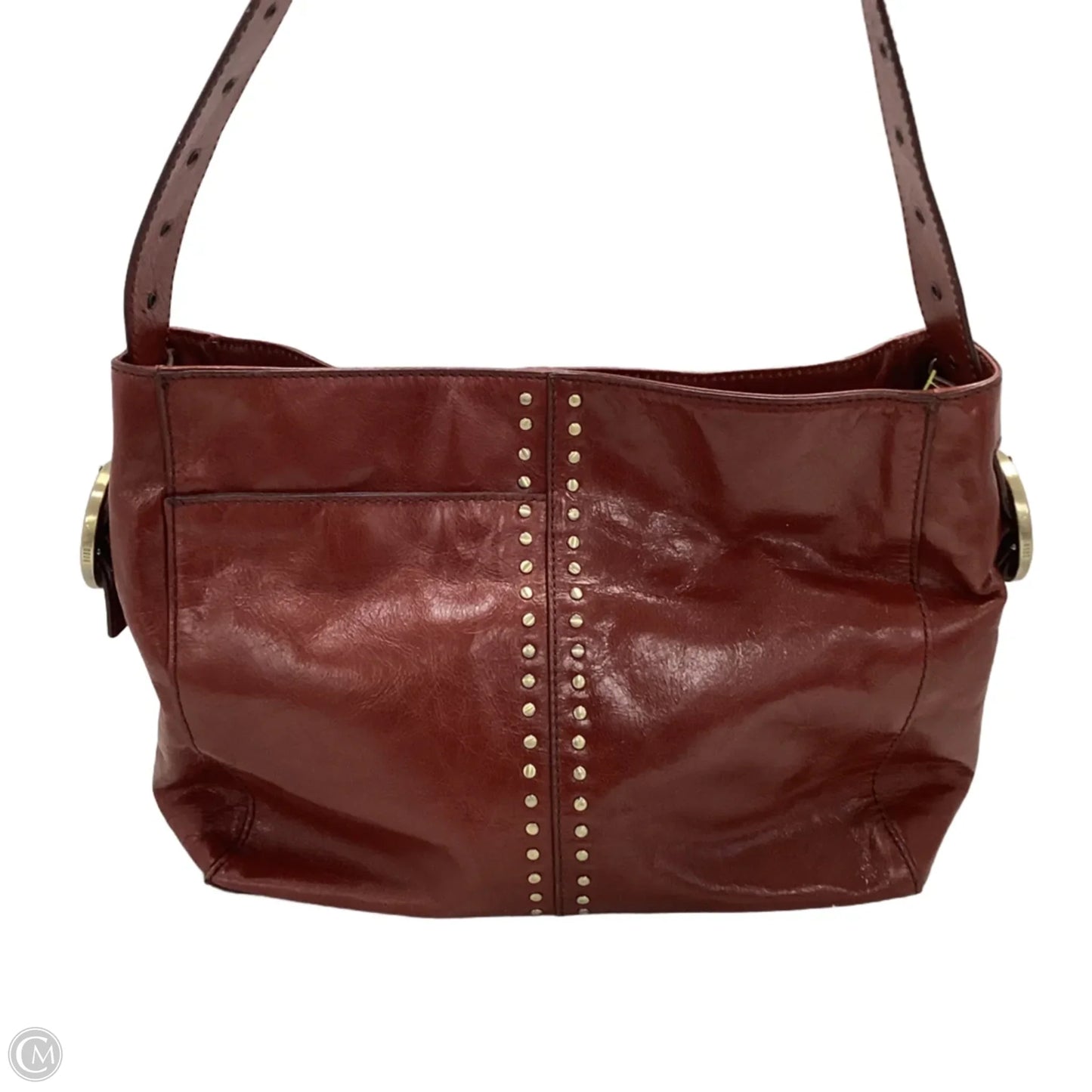 Handbag Leather By Hobo Intl, Size: Medium
