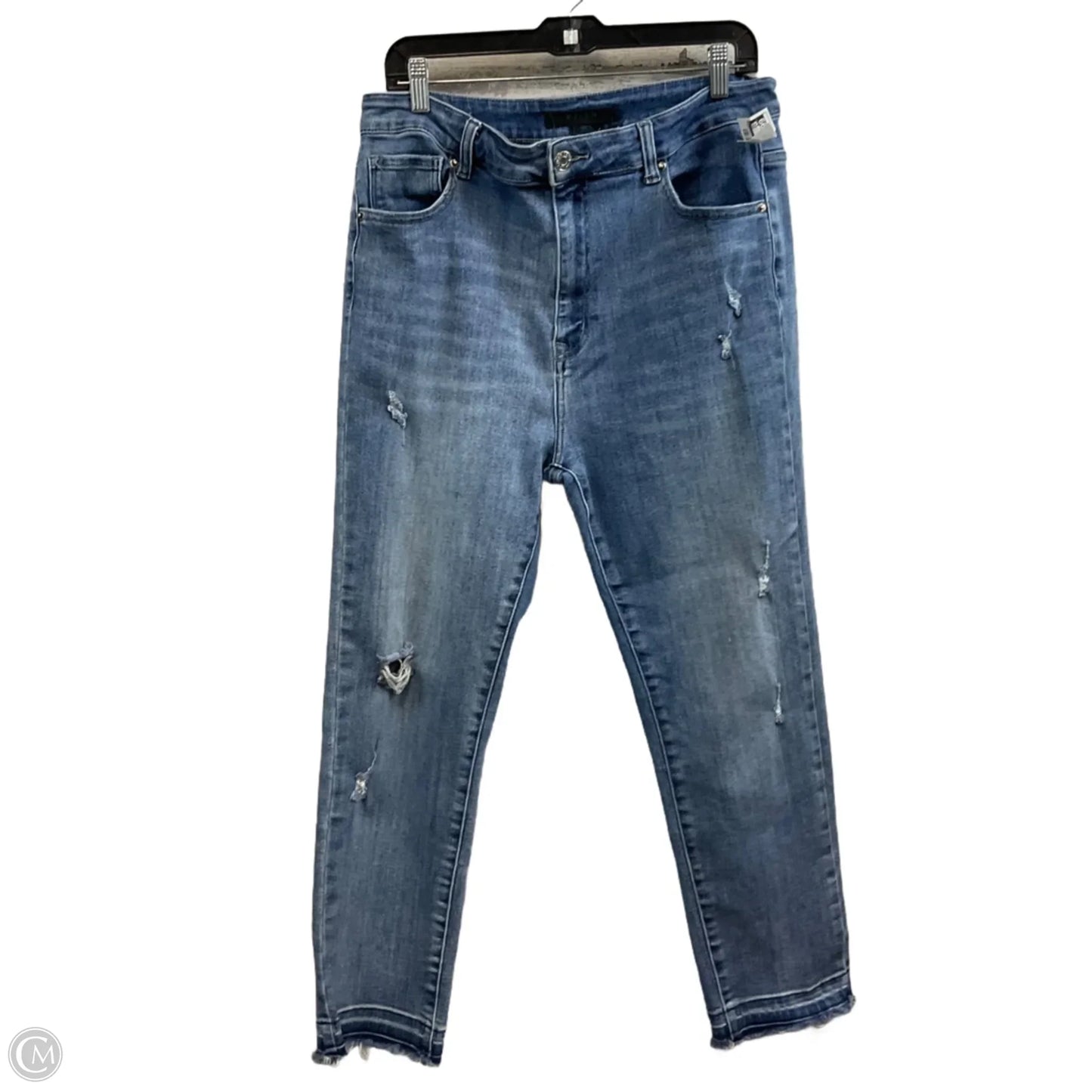 Jeans Straight By Risen In Blue Denim, Size: 1x