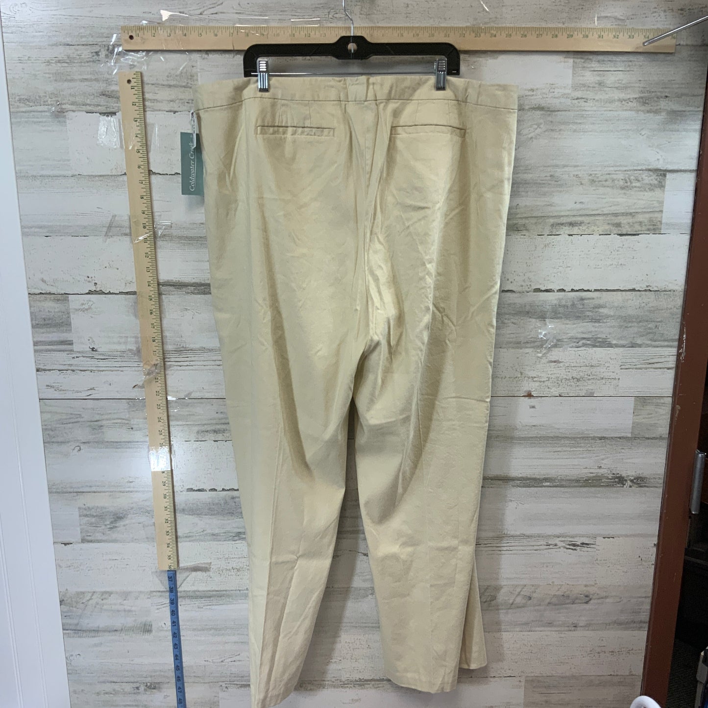 Tan Pants Linen Coldwater Creek, Size 22w