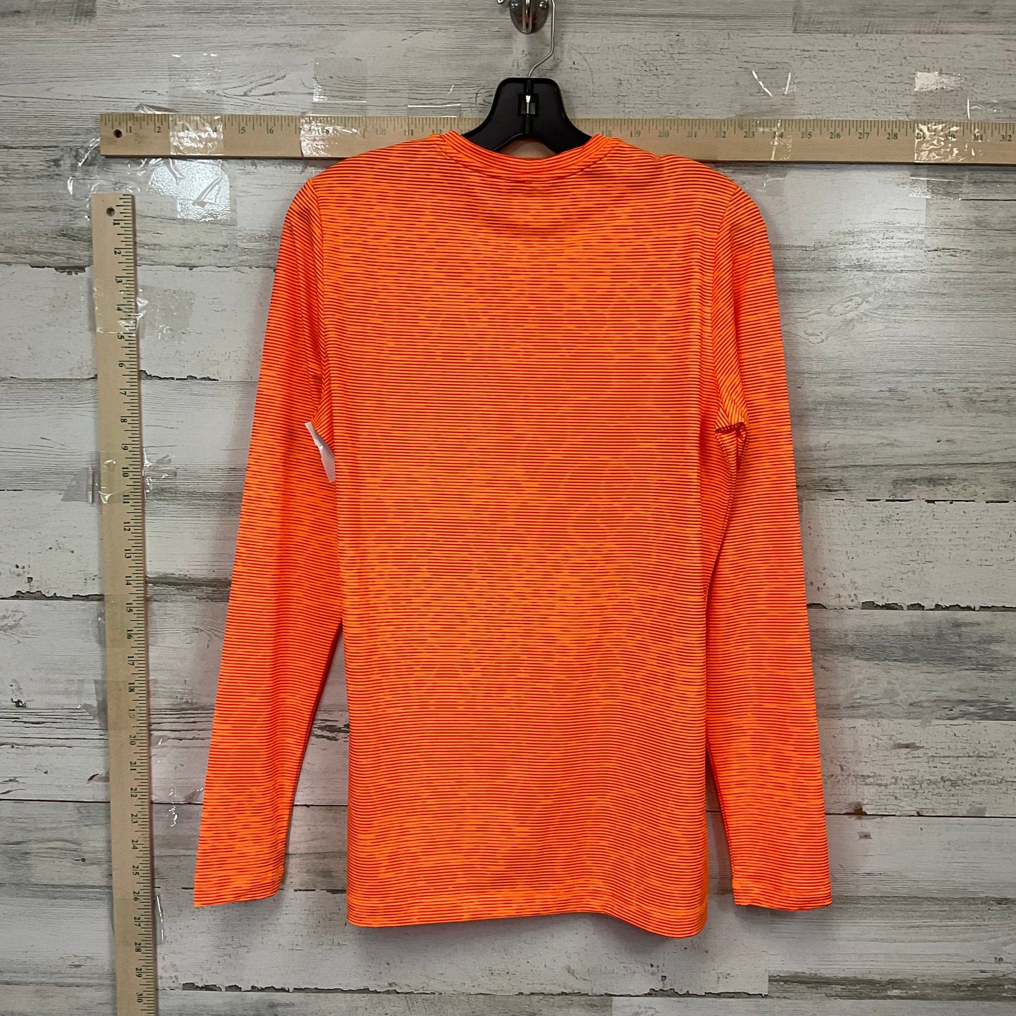 Athletic Top Long Sleeve Crewneck By Nike Apparel In Orange, Size: L