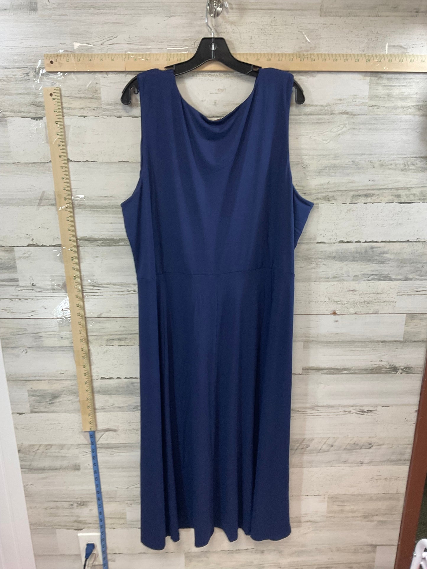 Navy Dress Casual Maxi Coldwater Creek, Size 2x