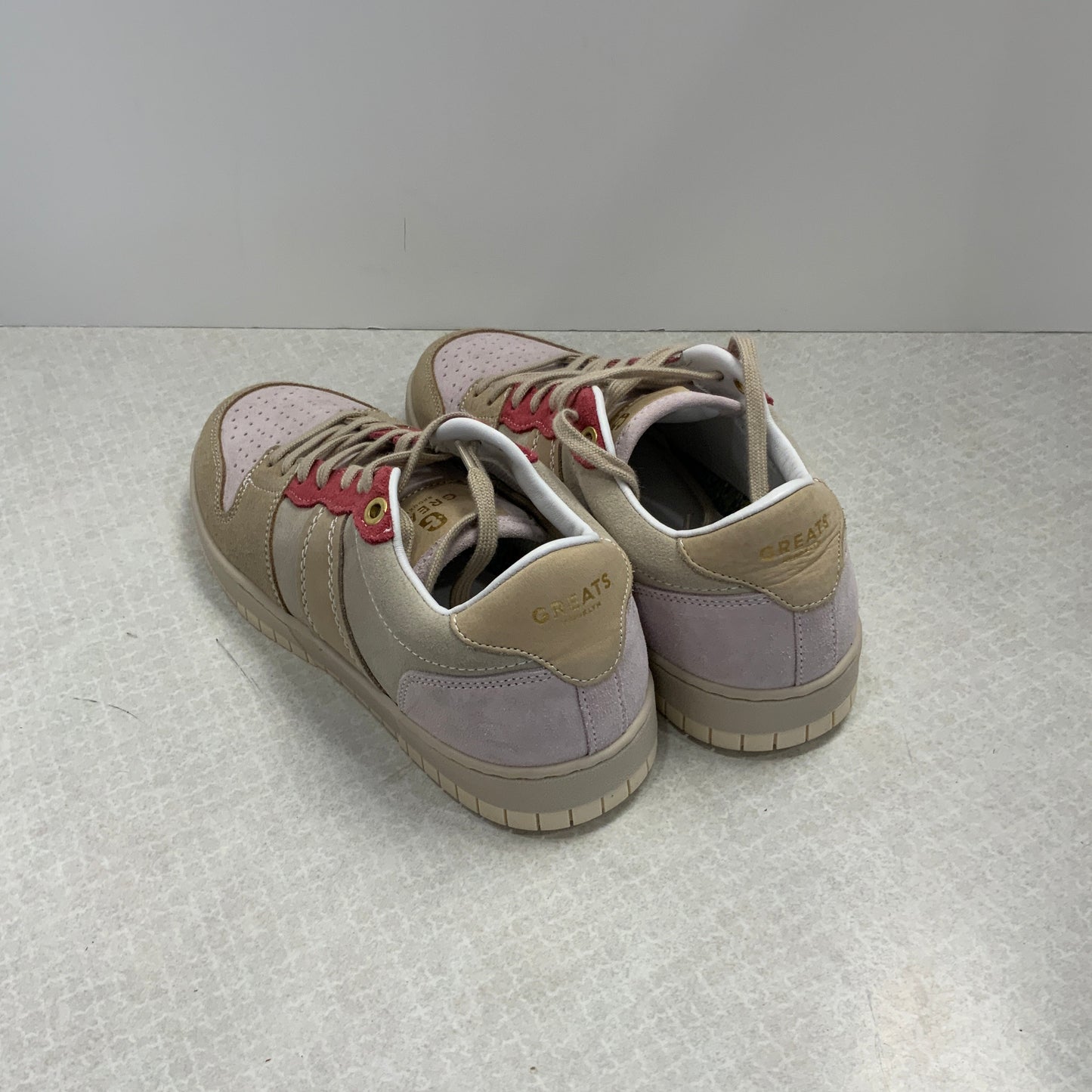 Pink & Tan Shoes Sneakers Great, Size 8