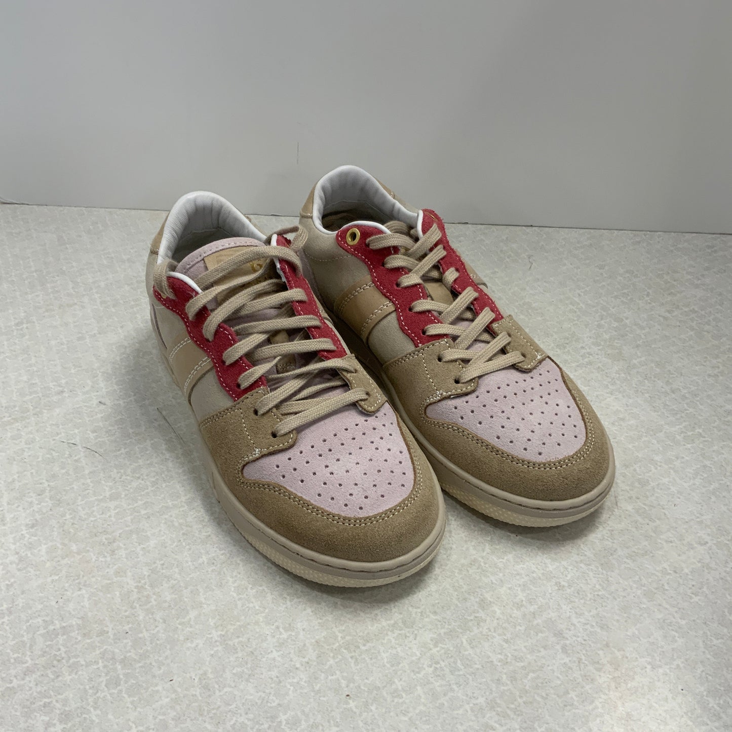 Pink & Tan Shoes Sneakers Great, Size 8