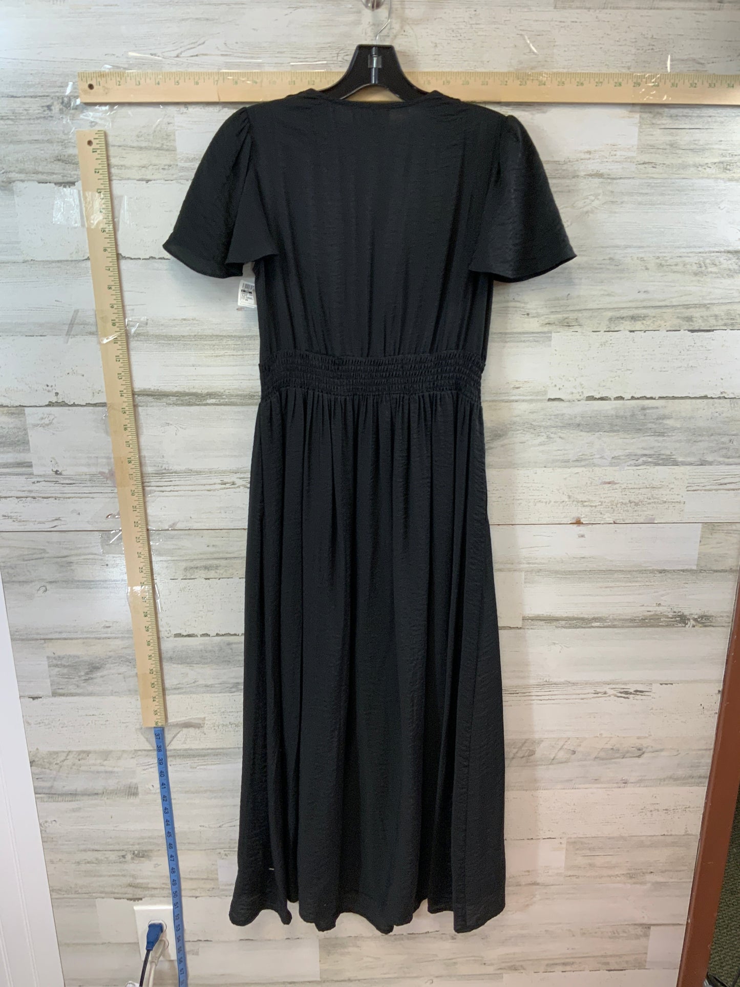 Black Dress Casual Midi THE KORNER, Size Xs