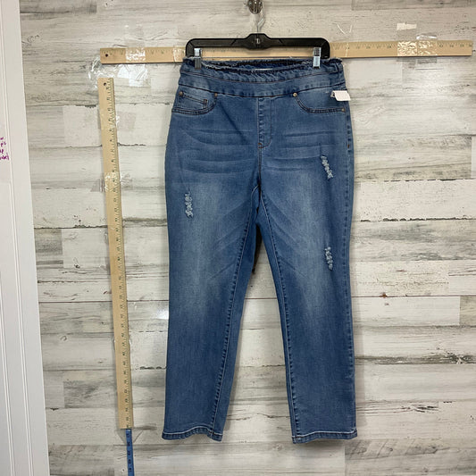 Jeans Straight By Tribal In Blue Denim, Size: 12