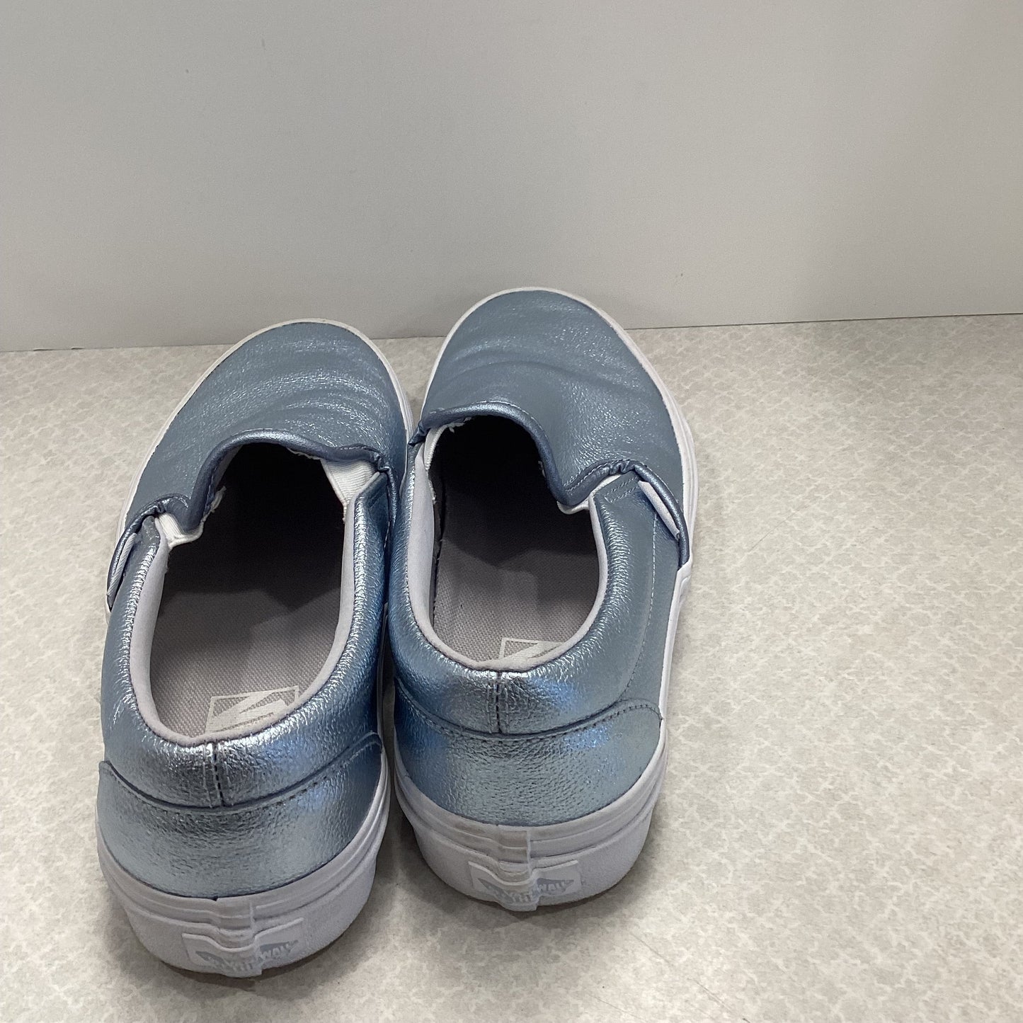 Silver Shoes Sneakers Vans, Size 8.5