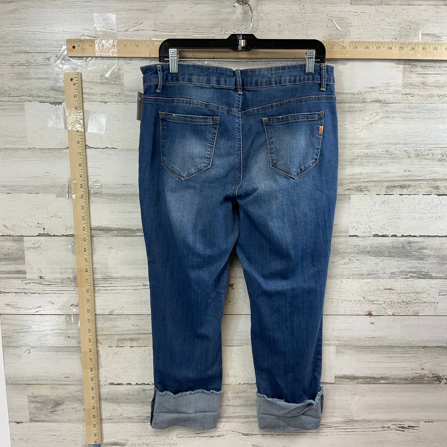 Blue Denim Jeans Cropped 1822 Denim, Size 16