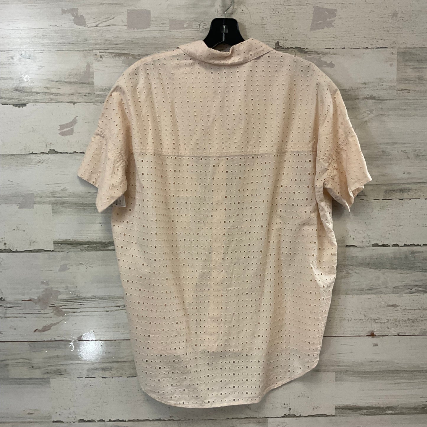 Blouse Short Sleeve By Madewell In Peach, Size: Xs